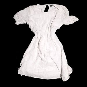 Old Navy White Dress with Lace Sleeves